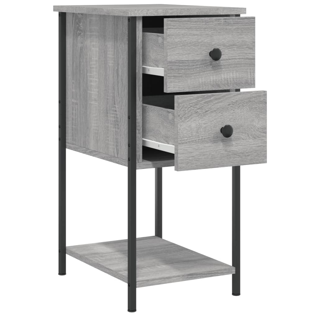 Noćni ormarići 2 kom boja hrasta 32x42x70 cm konstruirano drvo