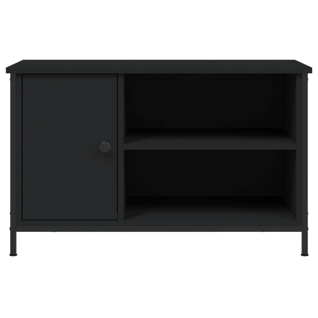 TV ormarić crni 80x40x50 cm od konstruiranog drva