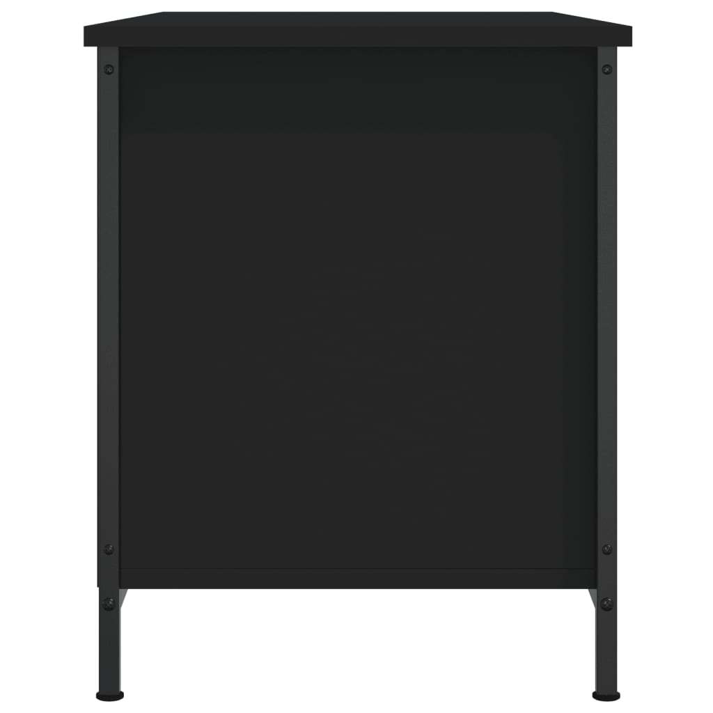 TV ormarić crni 80x40x50 cm od konstruiranog drva