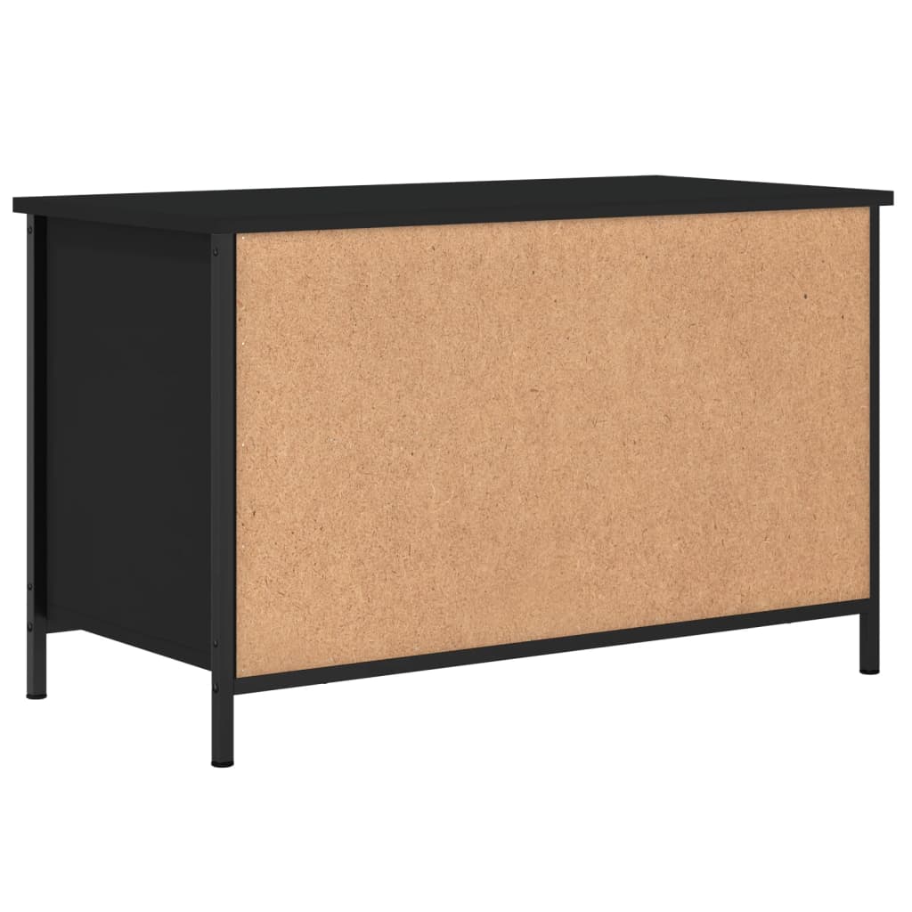 TV ormarić crni 80x40x50 cm od konstruiranog drva