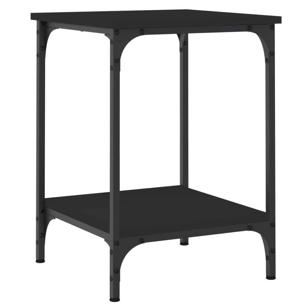 Stolić za kavu crni 40 x 40 x 55 cm od konstruiranog drva