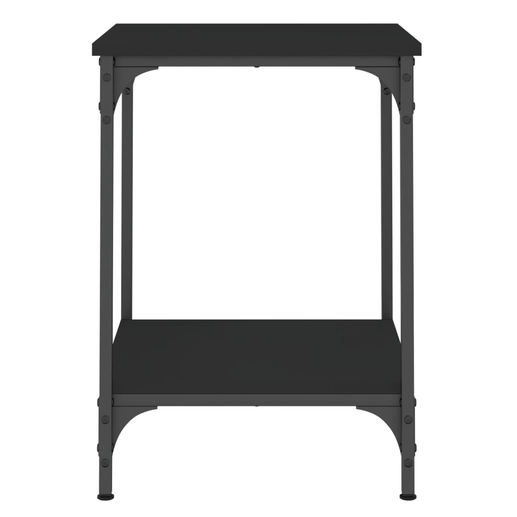 Stolić za kavu crni 40 x 40 x 55 cm od konstruiranog drva
