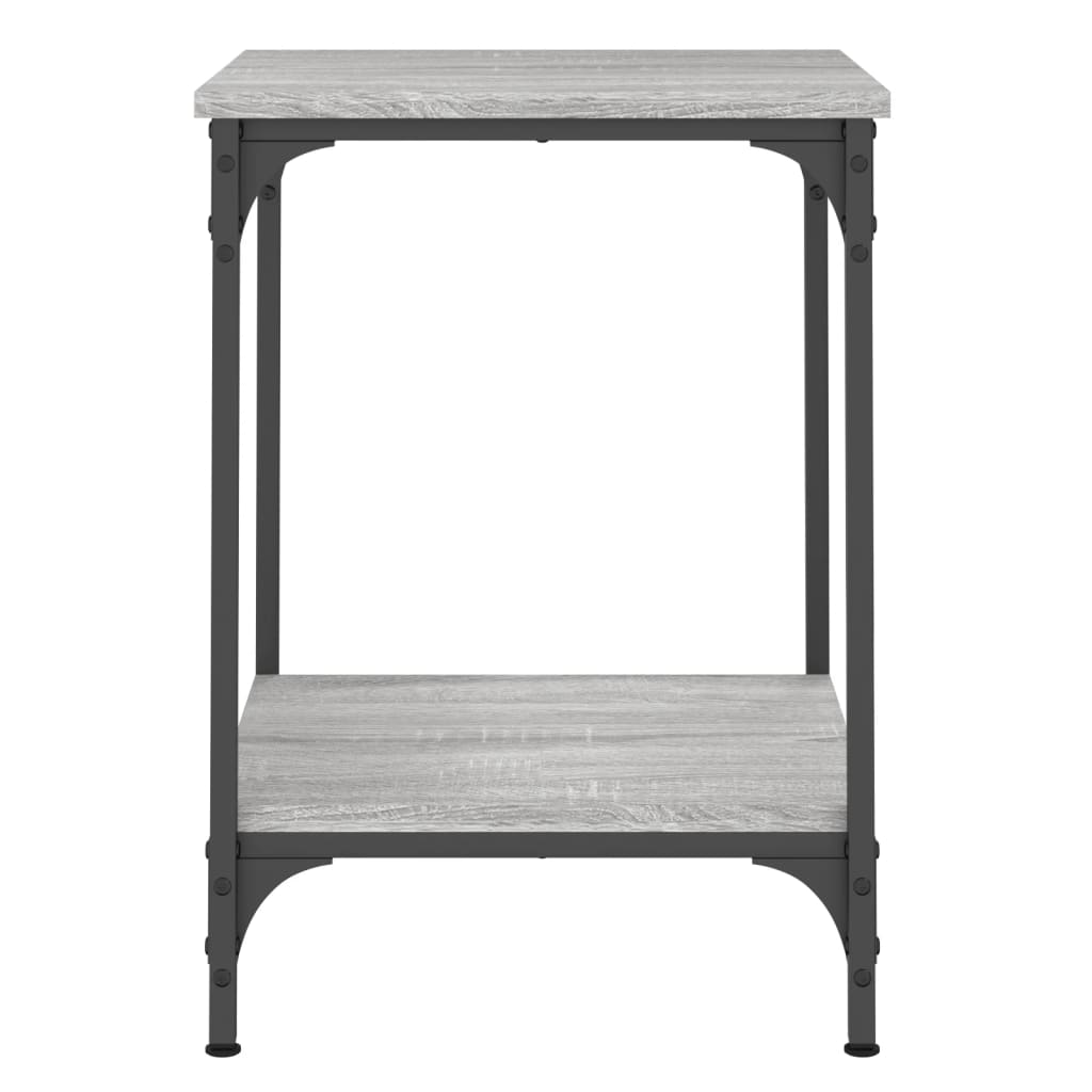Stolić za kavu siva boja hrasta 40x40x55 cm konstruirano drvo