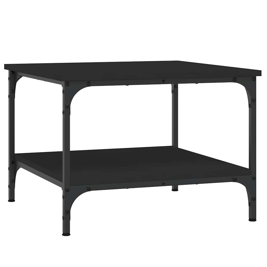 Stolić za kavu crni 55x55x40 cm od konstruiranog drva