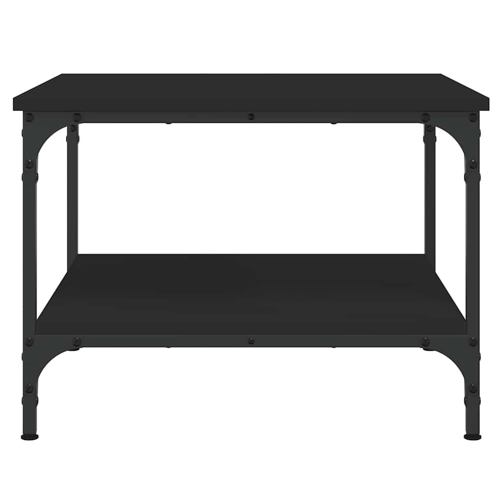 Stolić za kavu crni 55x55x40 cm od konstruiranog drva