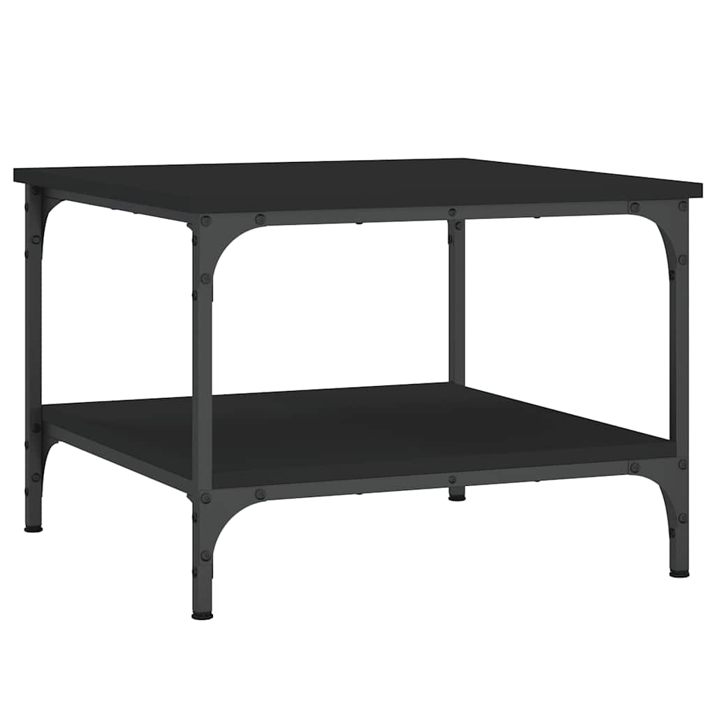 Stolić za kavu crni 55x55x40 cm od konstruiranog drva
