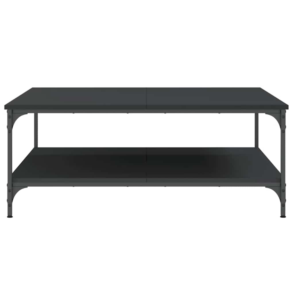 Stolić za kavu crni 100 x 100 x 40 cm od konstruiranog drva