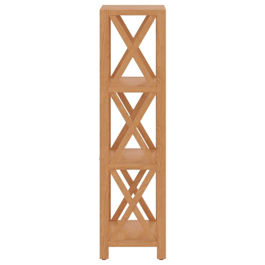 Polica s 4 razine 40 x 30 x 112 cm od masivne hrastovine