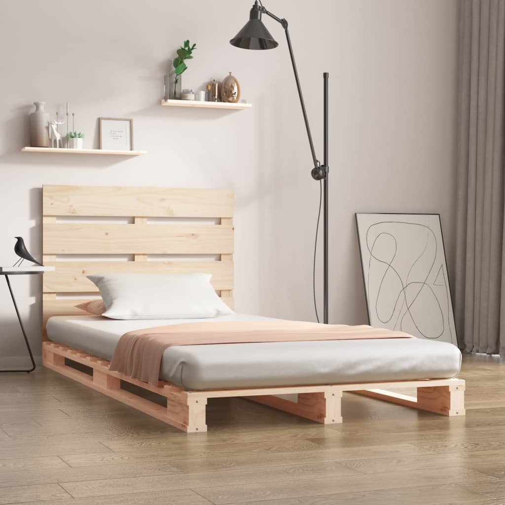 Okvir za krevet od borovine 90 x 190 cm jednokrevetni
