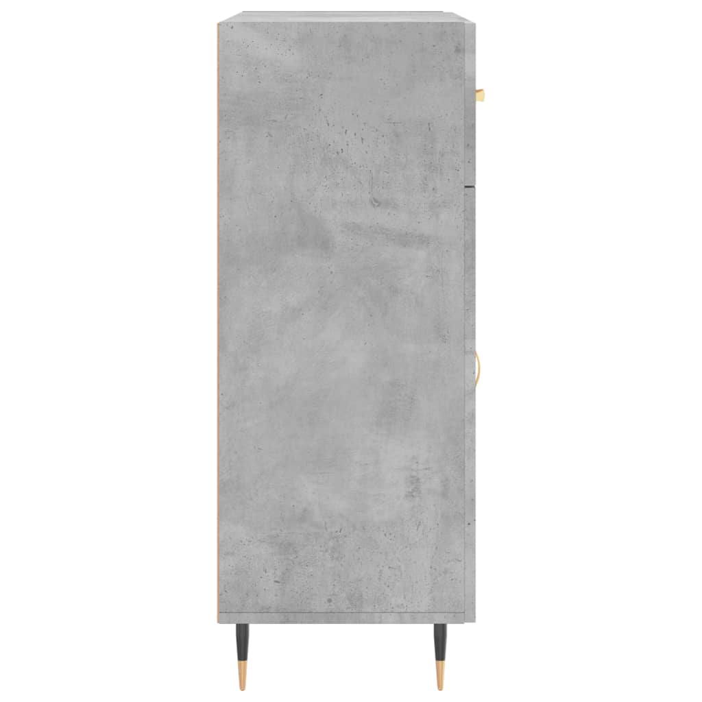 Komoda siva boja betona 69,5x34x90 cm od konstruiranog drva