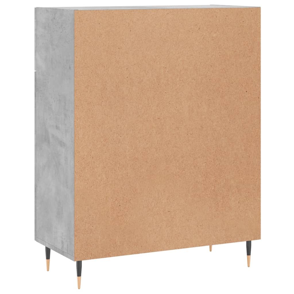 Komoda siva boja betona 69,5x34x90 cm od konstruiranog drva