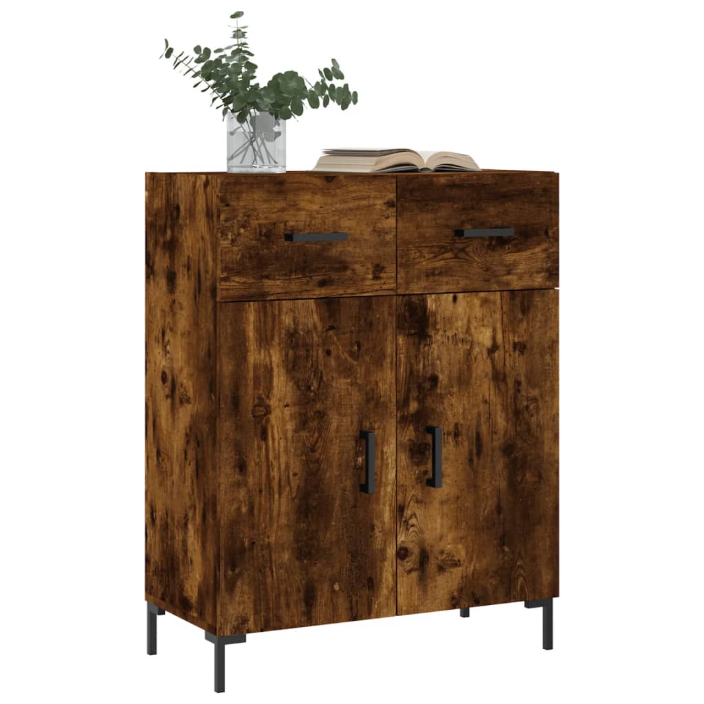 Komoda boja dimljenog hrasta 69,5x34x90 cm konstruirano drvo