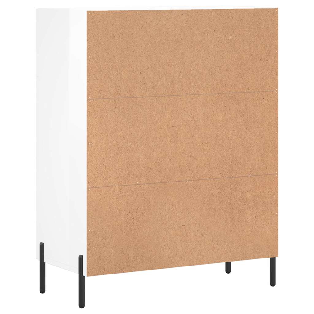 Komoda sjajna bijela 69,5x34x90 cm od konstruiranog drva