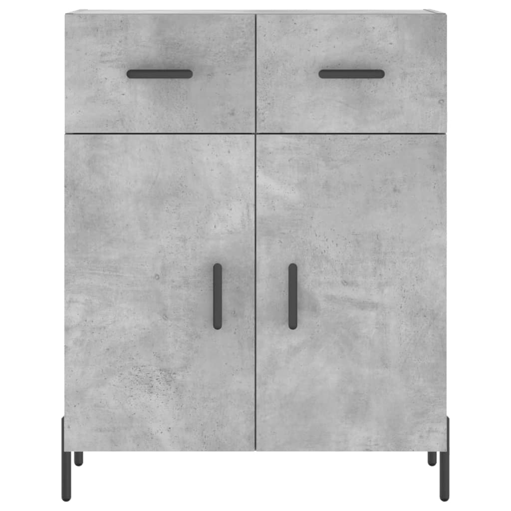 Komoda siva boja betona 69,5x34x90 cm od konstruiranog drva
