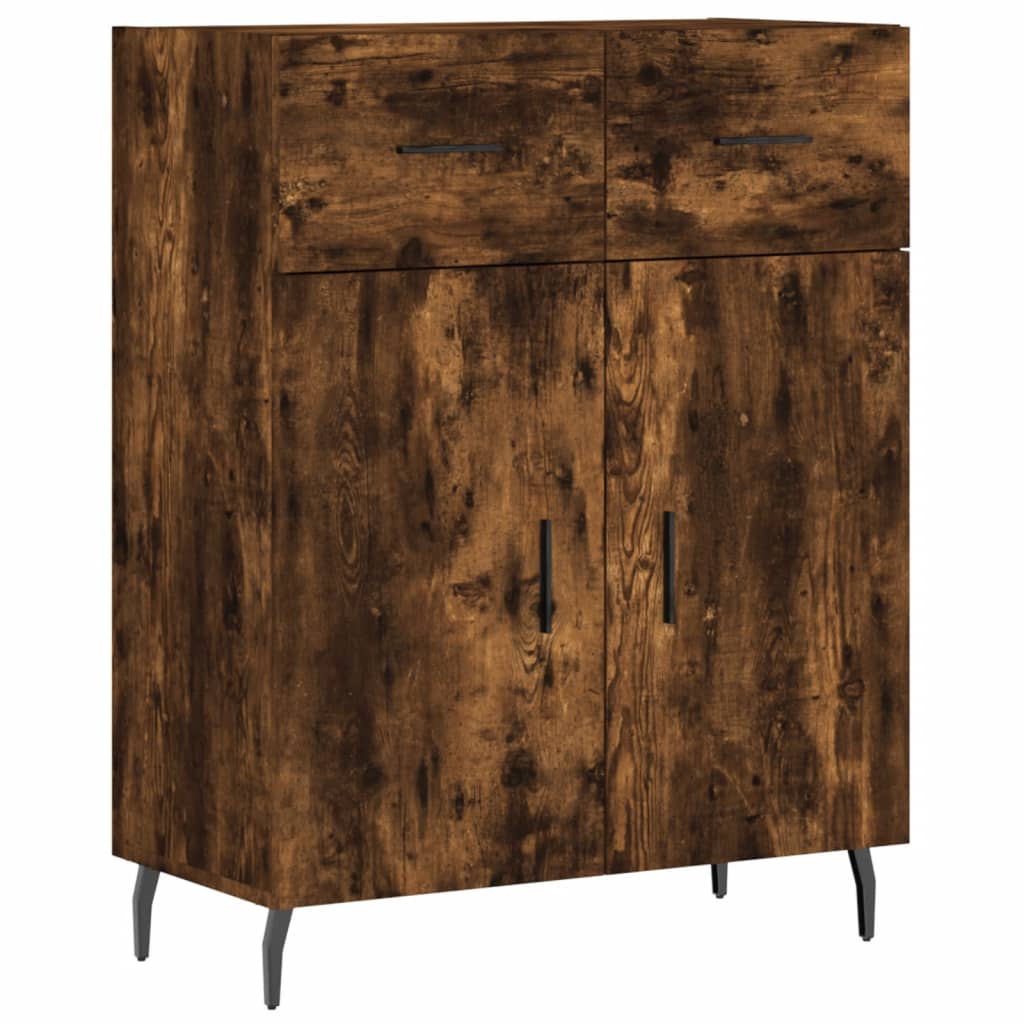 Komoda boja dimljenog hrasta 69,5x34x90 cm konstruirano drvo