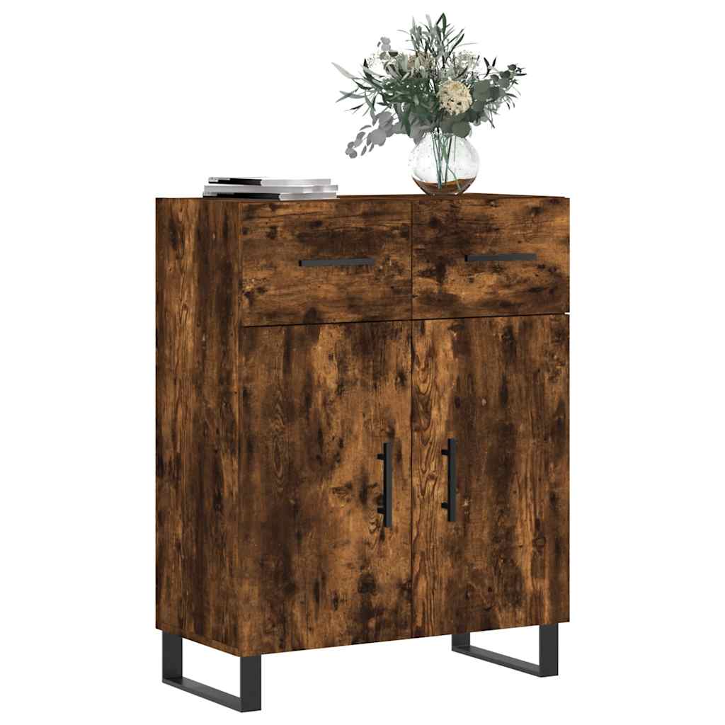 Komoda boja dimljenog hrasta 69,5x34x90 cm konstruirano drvo