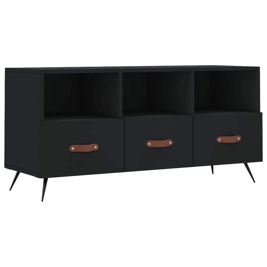TV ormarić crni 102 x 36 x 50 cm od konstruiranog drva