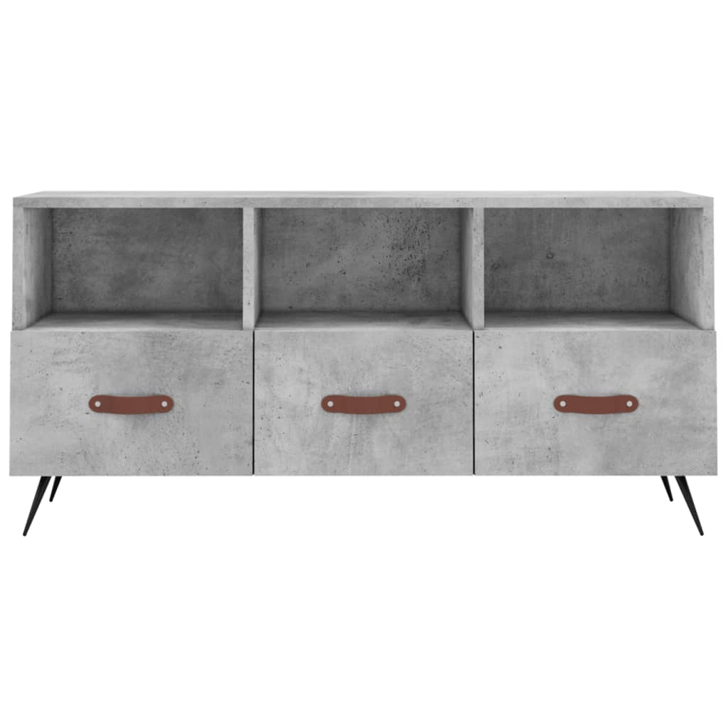 TV ormarić boja betona 102 x 36 x 50 cm od konstruiranog drva