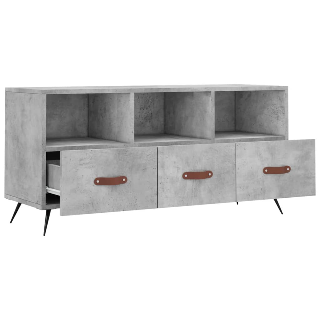 TV ormarić boja betona 102 x 36 x 50 cm od konstruiranog drva