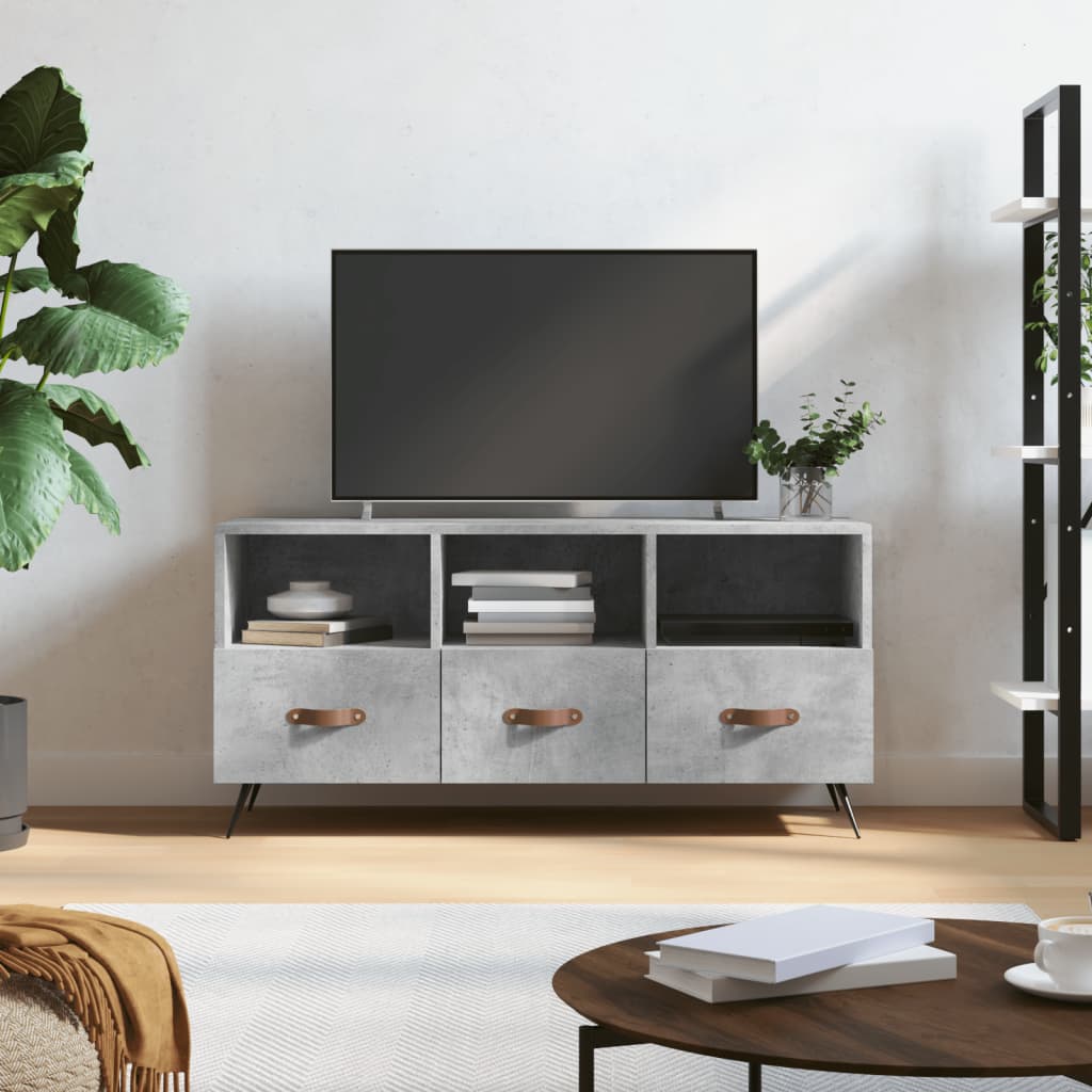 TV ormarić boja betona 102 x 36 x 50 cm od konstruiranog drva
