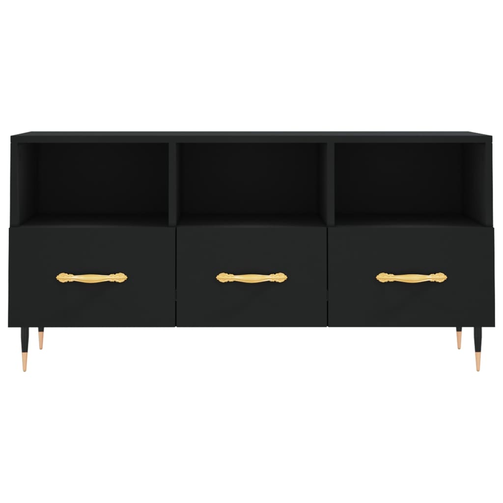 TV ormarić crni 102 x 36 x 50 cm od konstruiranog drva