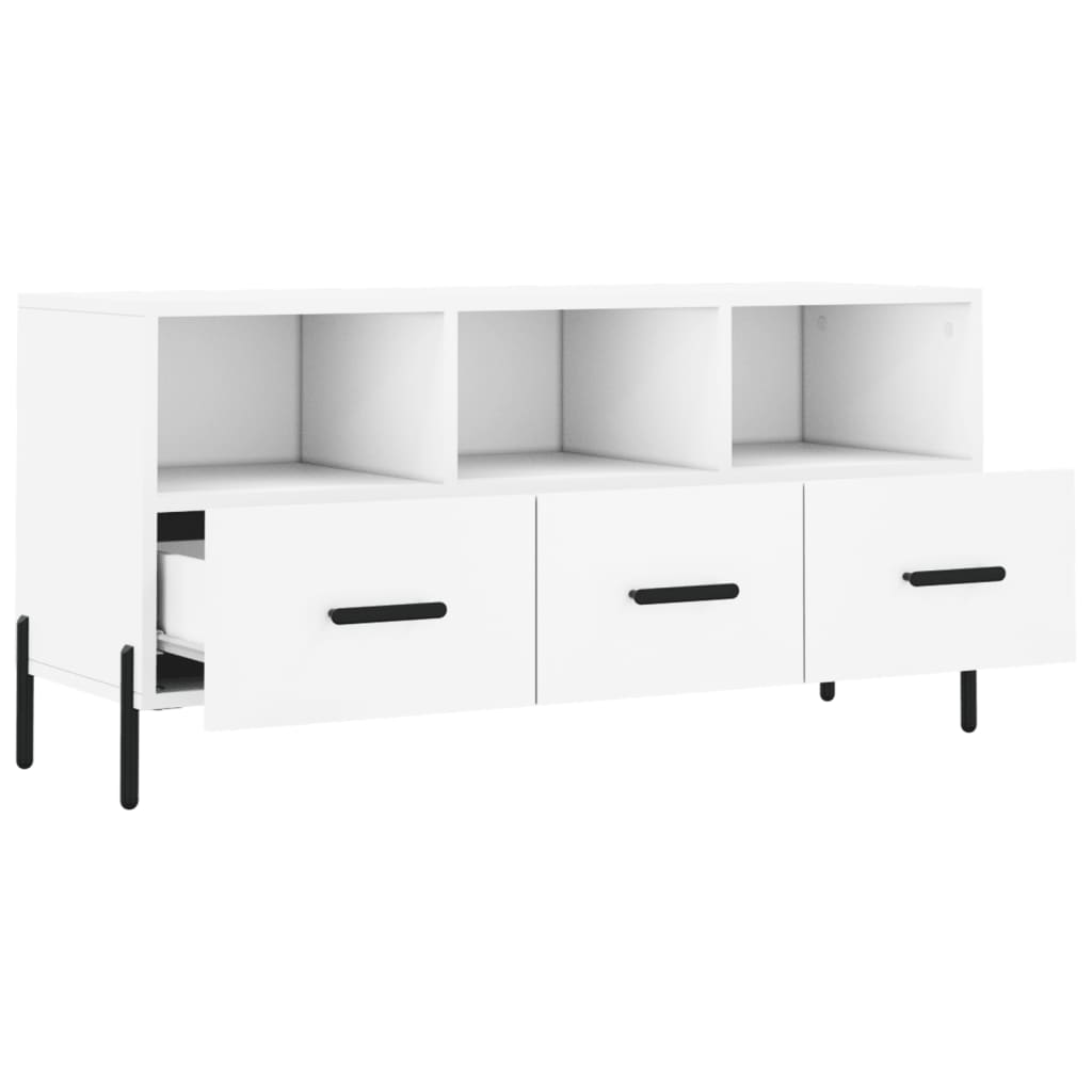 TV ormarić bijeli 102 x 36 x 50 cm od konstruiranog drva