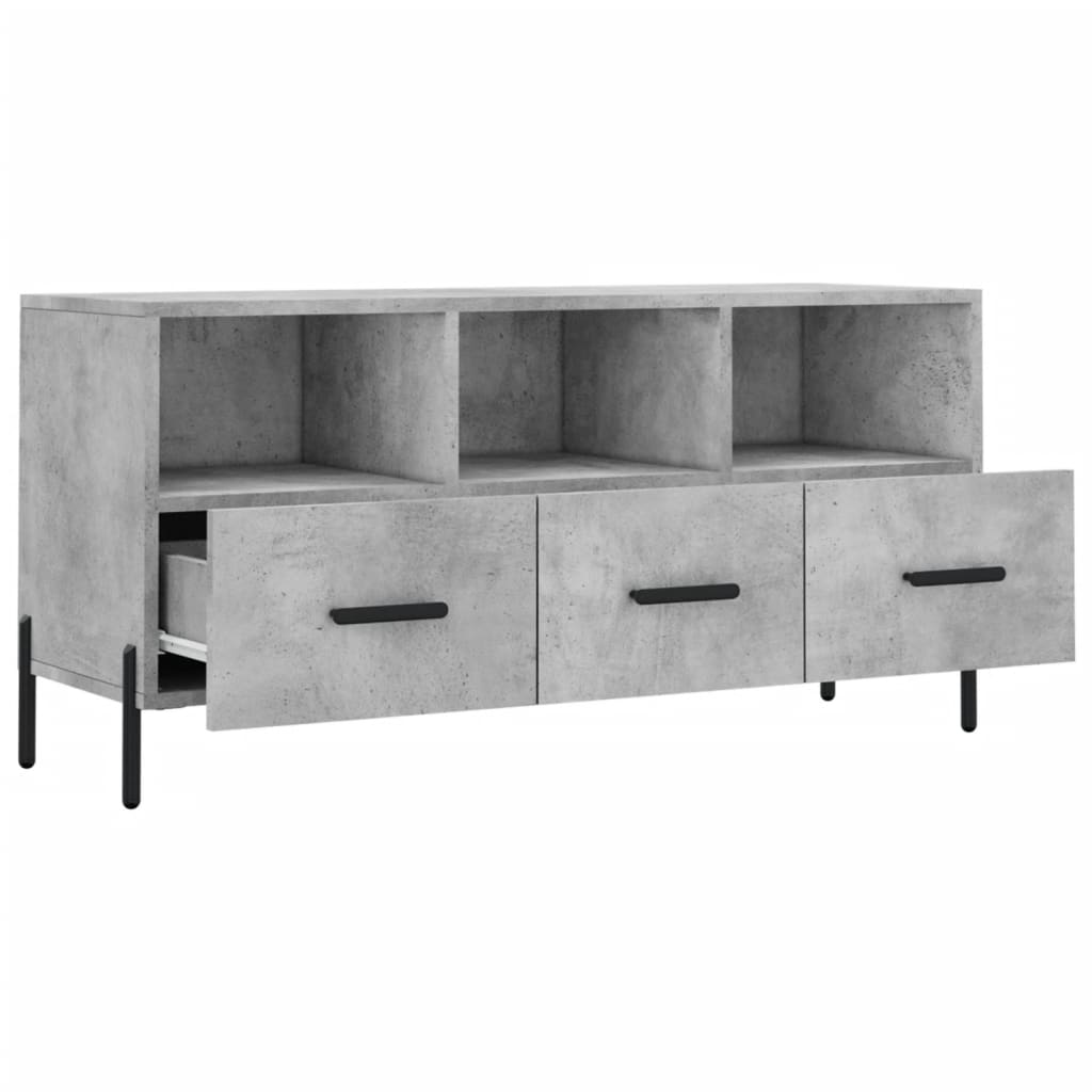 TV ormarić boja betona 102 x 36 x 50 cm od konstruiranog drva