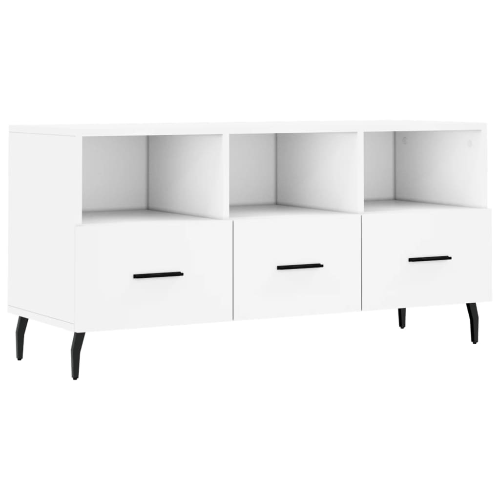 TV ormarić bijeli 102 x 36 x 50 cm od konstruiranog drva