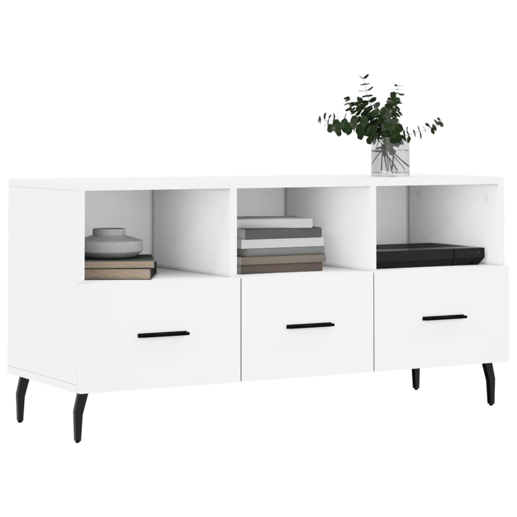 TV ormarić bijeli 102 x 36 x 50 cm od konstruiranog drva
