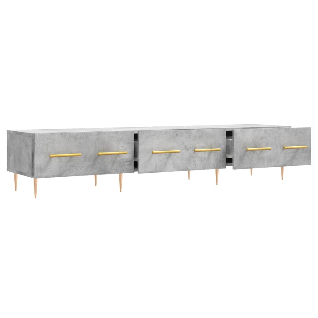 TV ormarić boja betona 150 x 36 x 30 cm od konstruiranog drva