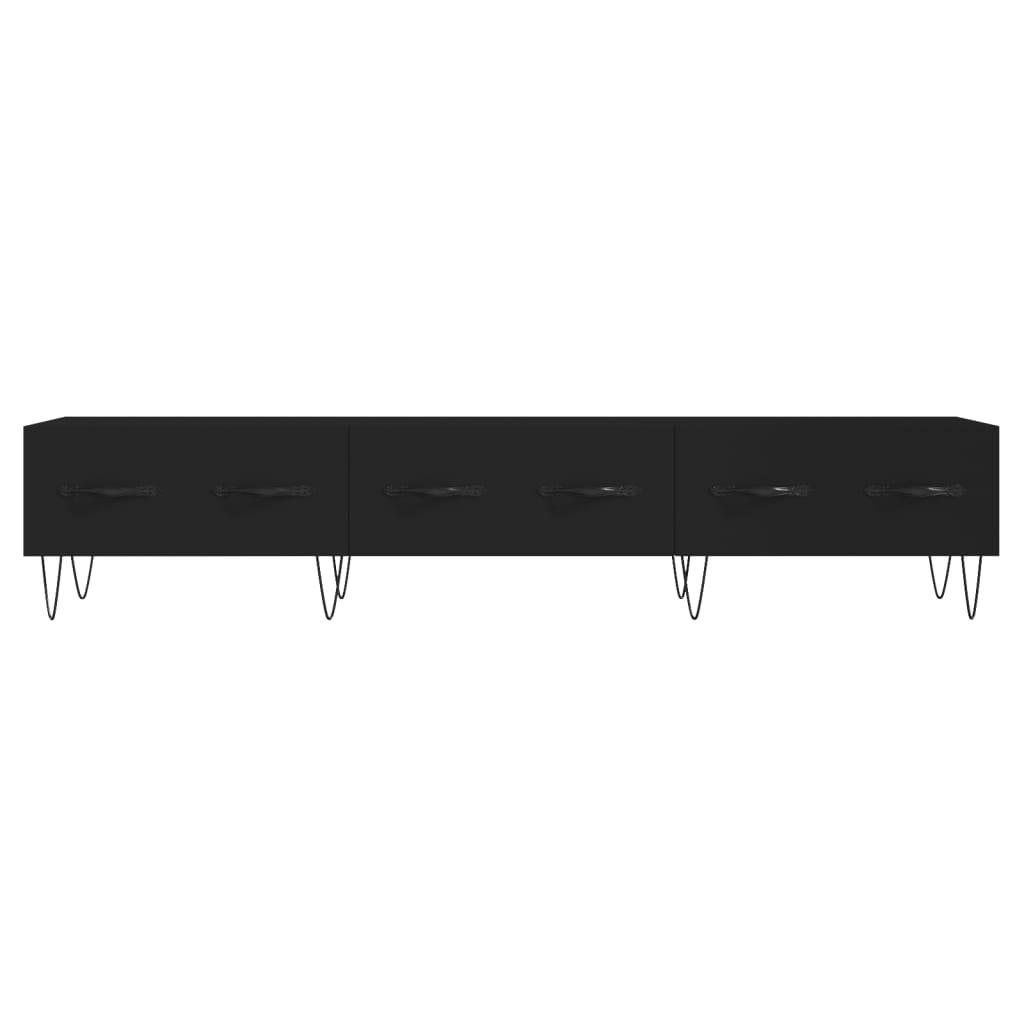 TV ormarić crni 150 x 36 x 30 cm od konstruiranog drva