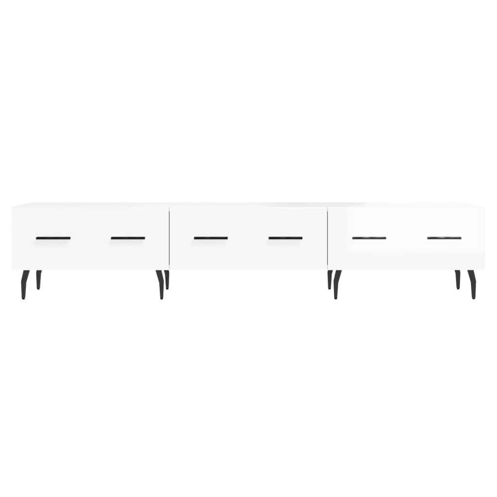 TV ormarić sjajni bijeli 150 x 36 x 30 cm od konstruiranog drva