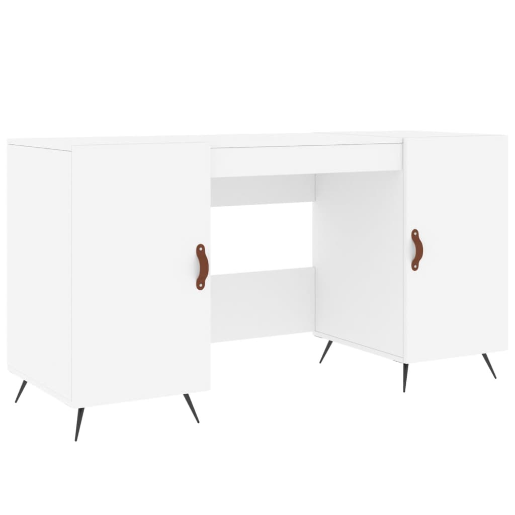 Radni stol bijeli 140 x 50 x 75 cm od konstruiranog drva