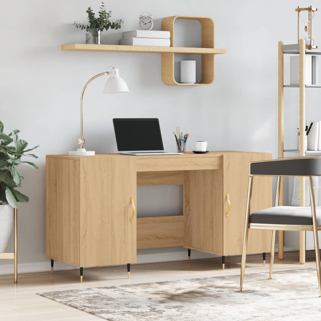 Radni stol boja hrasta sonome 140x50x75 cm konstruirano drvo