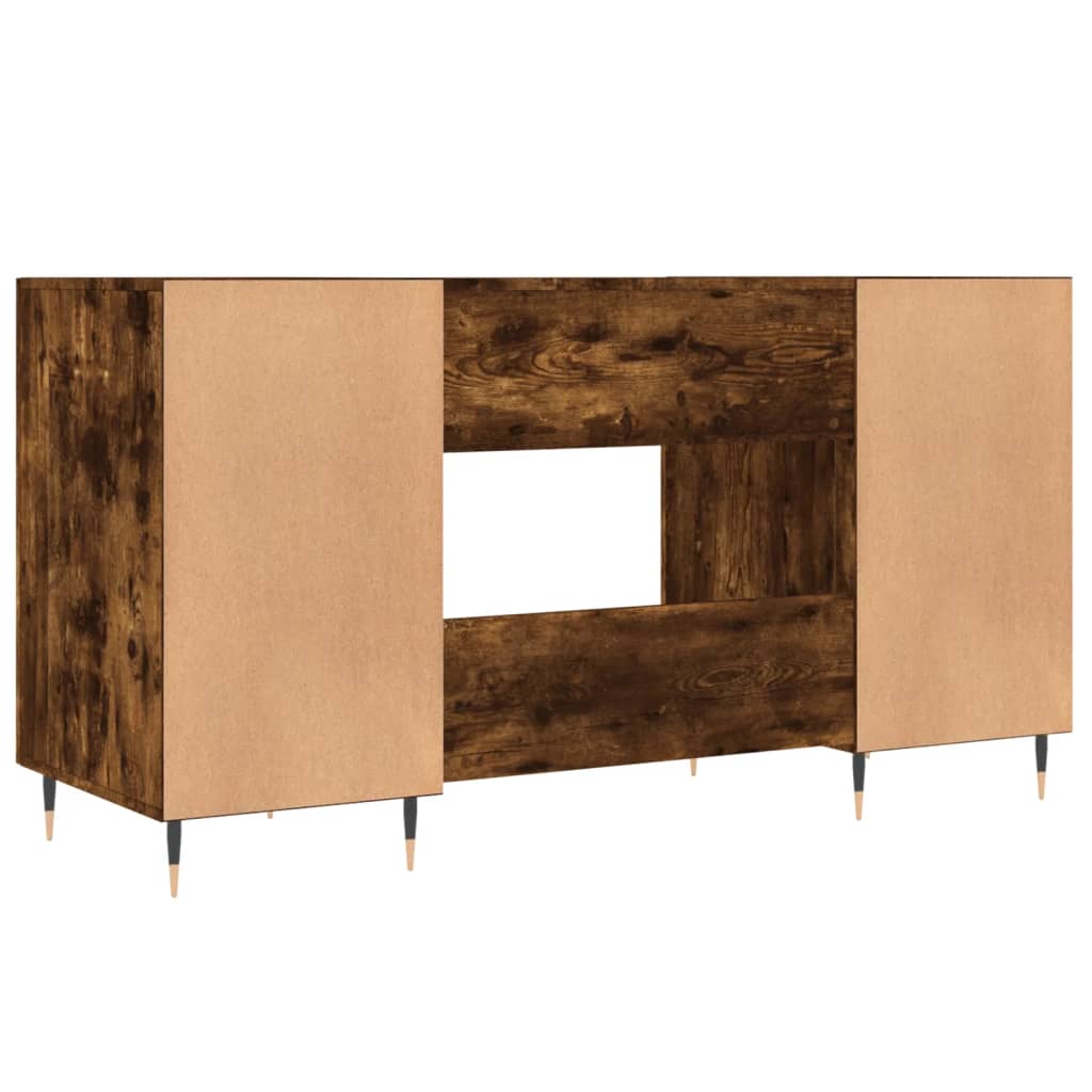 Radni stol boja dimljenog hrasta 140x50x75 cm konstruirano drvo
