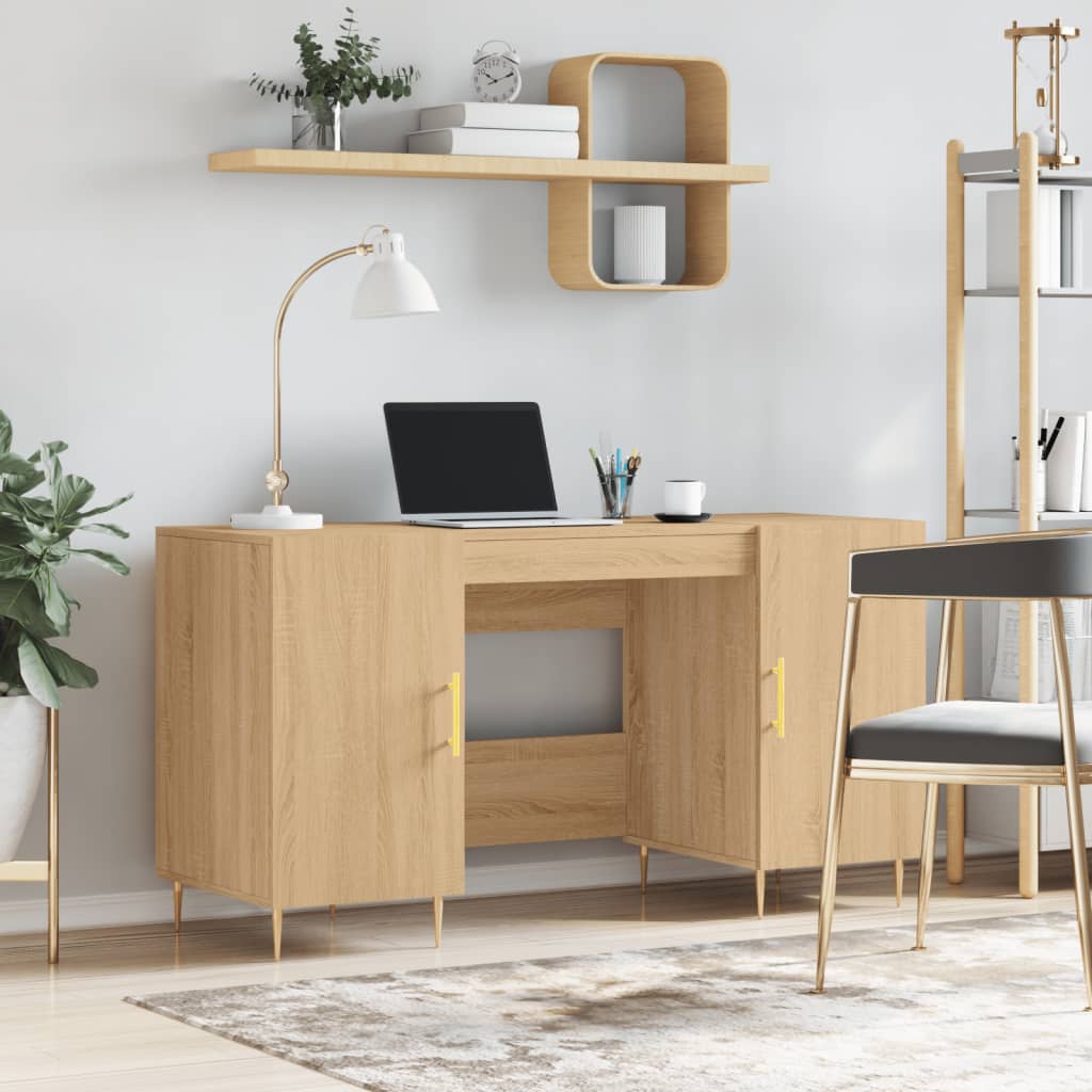 Radni stol boja hrasta sonome 140x50x75 cm konstruirano drvo