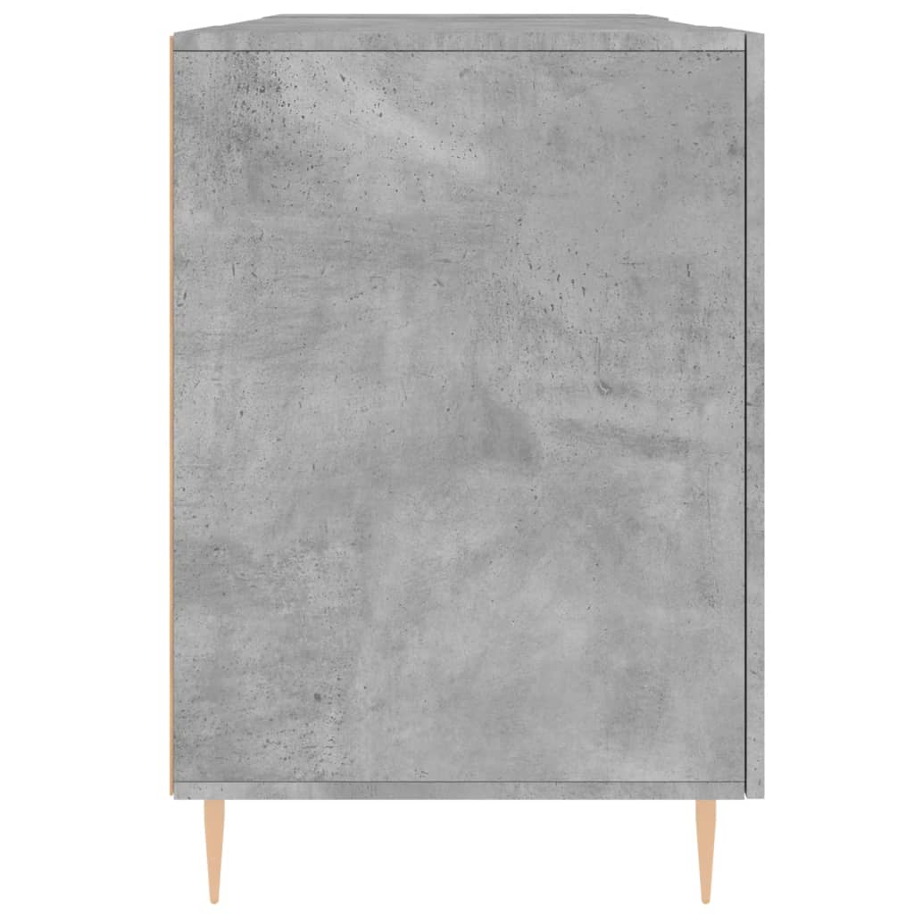 Radni stol boja betona 140 x 50 x 75 cm od konstruiranog drva