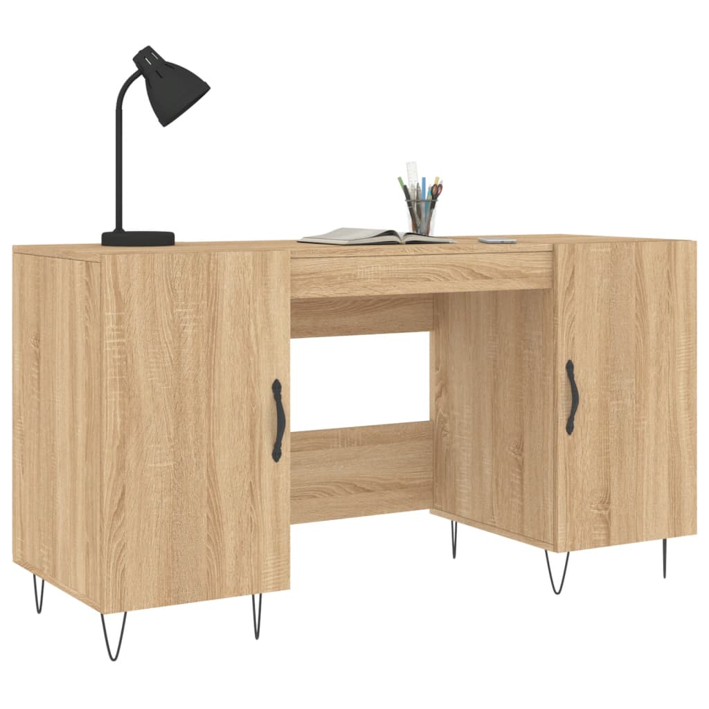 Radni stol boja hrasta sonome 140x50x75 cm konstruirano drvo