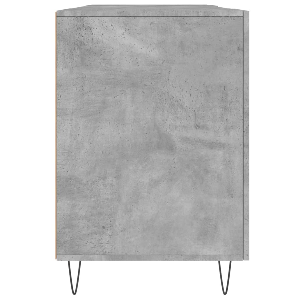 Radni stol boja betona 140 x 50 x 75 cm od konstruiranog drva