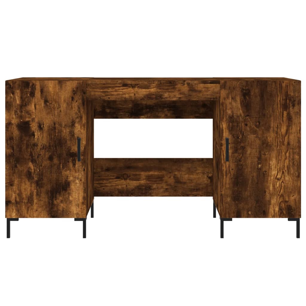 Radni stol boja dimljenog hrasta 140x50x75 cm konstruirano drvo