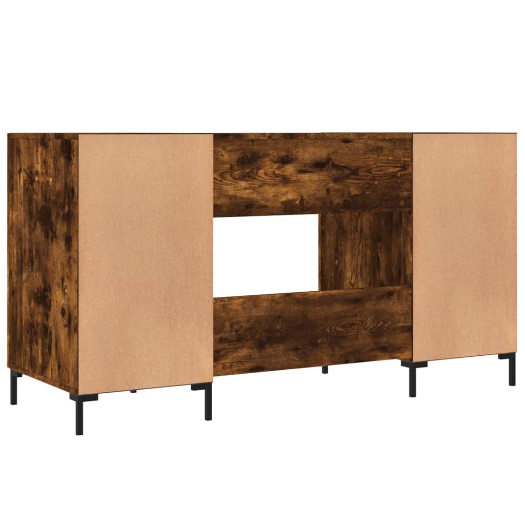 Radni stol boja dimljenog hrasta 140x50x75 cm konstruirano drvo