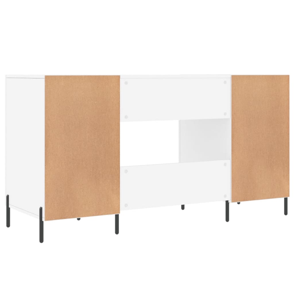 Radni stol bijeli 140 x 50 x 75 cm od konstruiranog drva