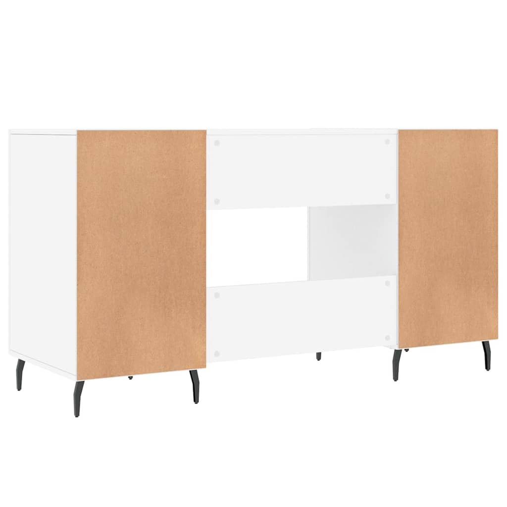 Radni stol bijeli 140 x 50 x 75 cm od konstruiranog drva