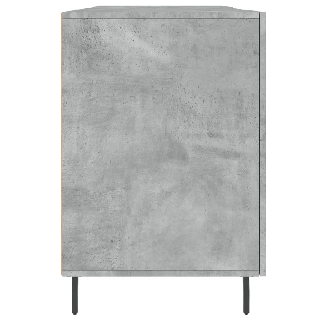 Radni stol boja betona 140 x 50 x 75 cm od konstruiranog drva