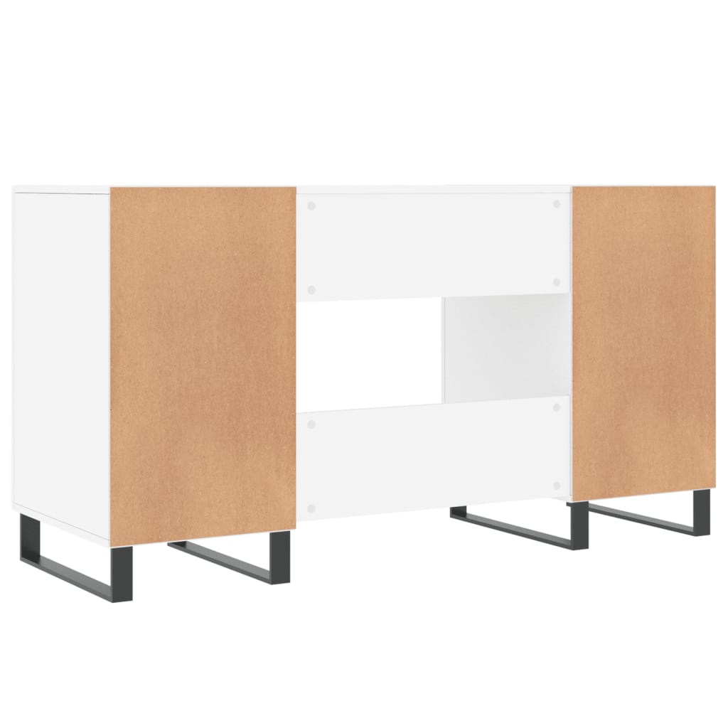 Radni stol bijeli 140 x 50 x 75 cm od konstruiranog drva