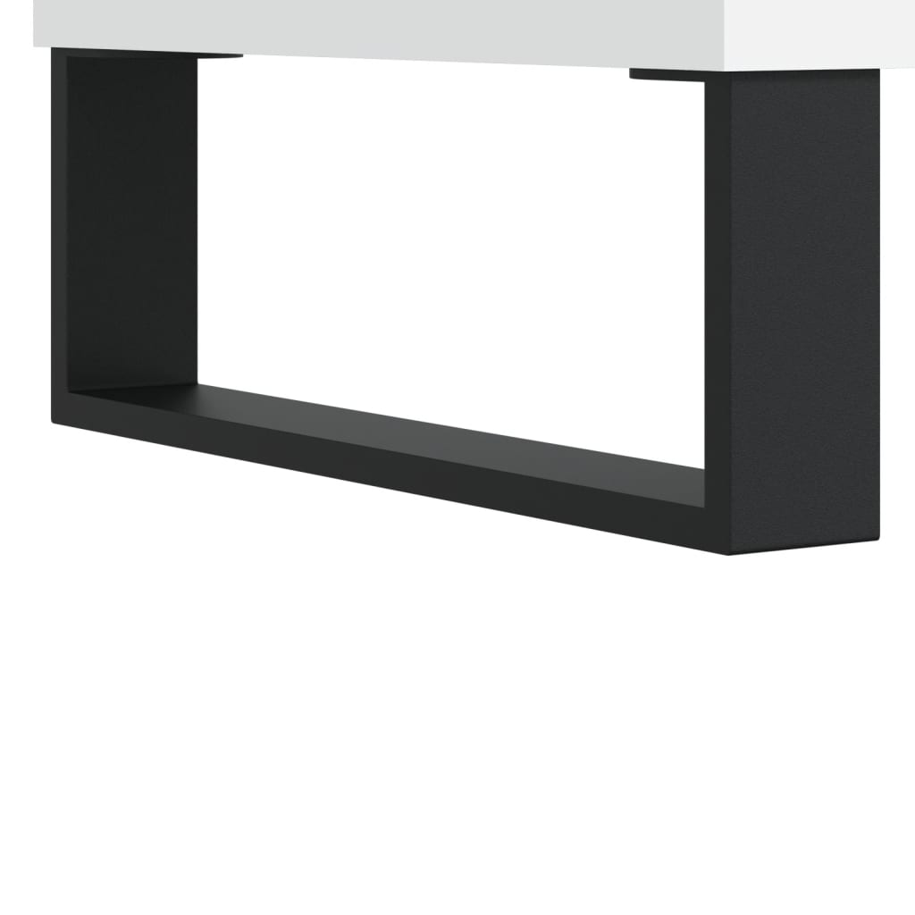 Radni stol bijeli 140 x 50 x 75 cm od konstruiranog drva