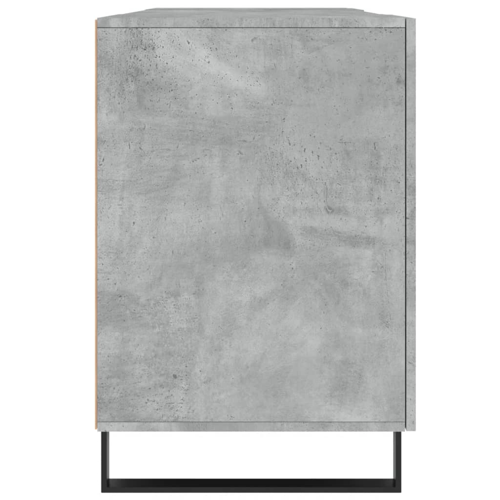 Radni stol boja betona 140 x 50 x 75 cm od konstruiranog drva