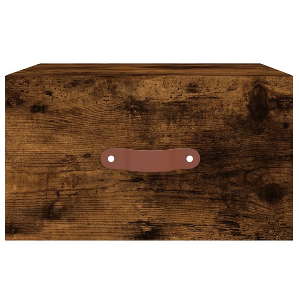 Zidni noćni ormarić boja dimljenog hrasta 35x35x20 cm