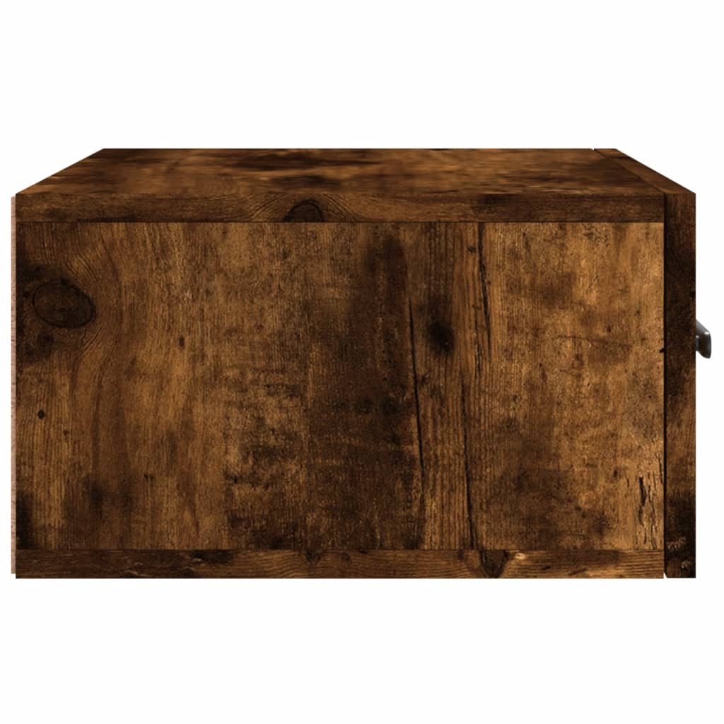Zidni noćni ormarići 2 kom dimljenog hrasta 35x35x20 cm