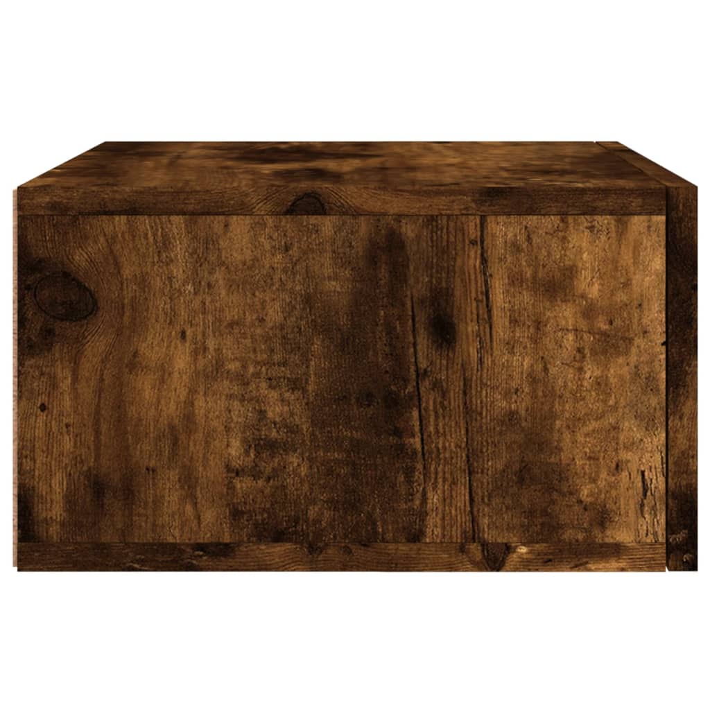 Zidni noćni ormarići 2 kom dimljenog hrasta 35x35x20 cm